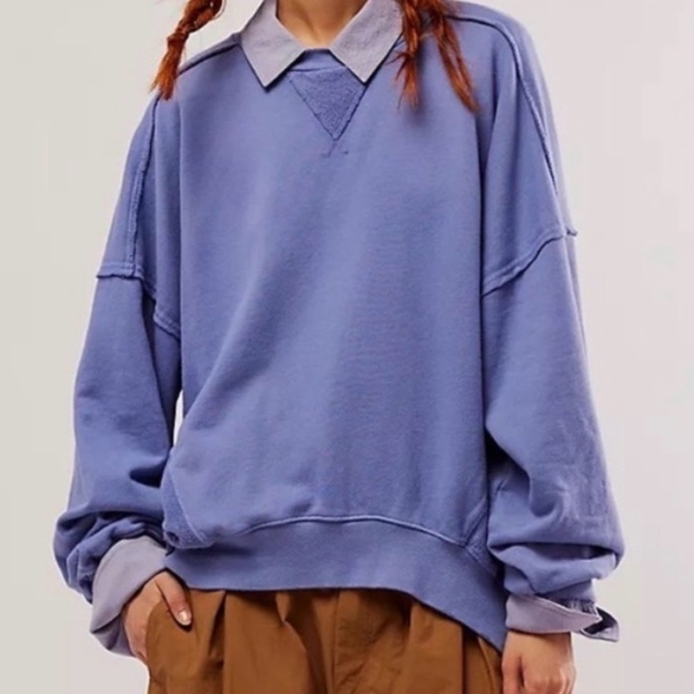 NWT FREE PEOPLE OTIS PULLOVER SWEATSHIRT MEDIUM